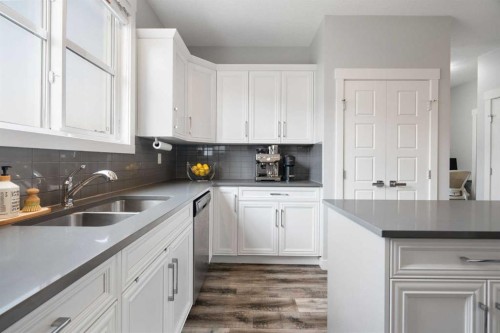 56 Skyview Circle Ne, Calgary, AB - Indoor Photo Showing Kitchen With Double Sink