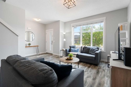 56 Skyview Circle Ne, Calgary, AB - Indoor Photo Showing Living Room