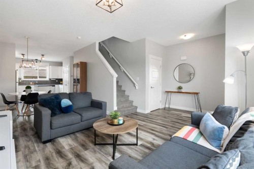 56 Skyview Circle Ne, Calgary, AB - Indoor Photo Showing Living Room