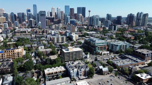 202-509 21 Avenue Sw, Calgary, AB - Outdoor With View