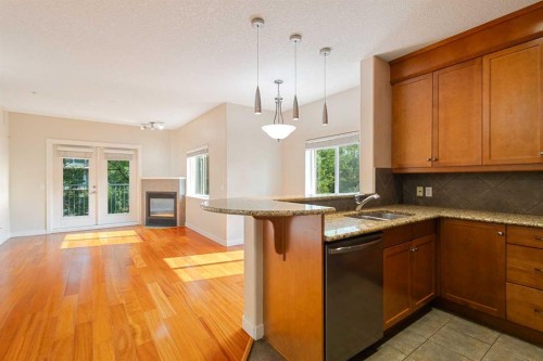 202-509 21 Avenue Sw, Calgary, AB - Indoor Photo Showing Kitchen