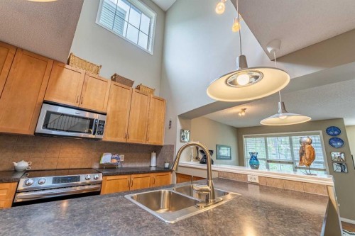 57 Auburn Bay View Se, Calgary, AB - Indoor Photo Showing Kitchen With Double Sink