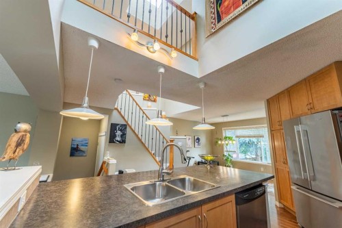 57 Auburn Bay View Se, Calgary, AB - Indoor Photo Showing Kitchen With Double Sink
