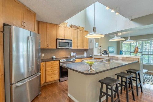 57 Auburn Bay View Se, Calgary, AB - Indoor Photo Showing Kitchen With Double Sink