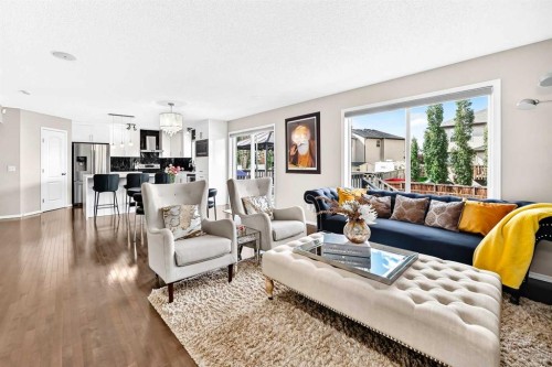 150 Springmere Drive, Chestermere, AB - Indoor Photo Showing Living Room