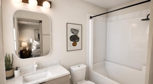 7138 Rangeview Avenue Se, Calgary, AB - Indoor Photo Showing Bathroom