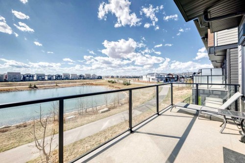 3125-55 Lucas Way Nw, Calgary, AB - Outdoor With Body Of Water With Balcony With View