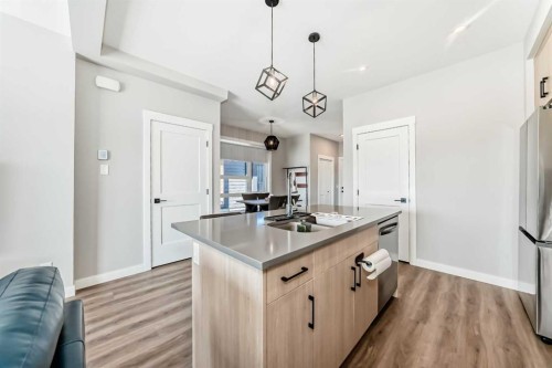 3125-55 Lucas Way Nw, Calgary, AB - Indoor Photo Showing Kitchen With Double Sink
