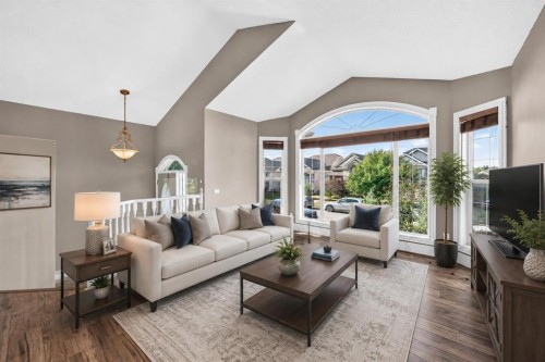 37 Chaparral Ridge Link Se, Calgary, AB - Indoor Photo Showing Living Room