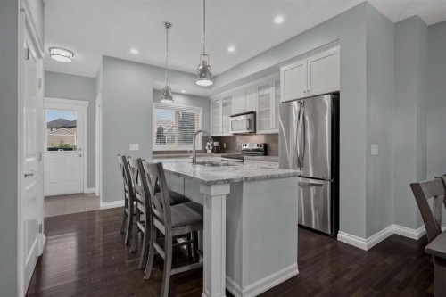 53 Mahogany Point Se, Calgary, AB - Indoor Photo Showing Kitchen With Stainless Steel Kitchen With Upgraded Kitchen