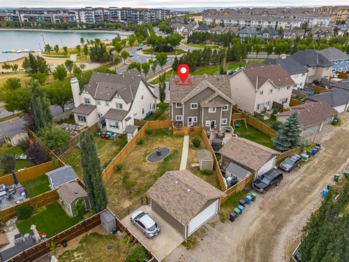 53 Mahogany Point Se, Calgary, AB - Outdoor With Body Of Water With View