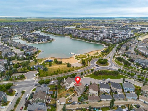 53 Mahogany Point Se, Calgary, AB - Outdoor With Body Of Water With View