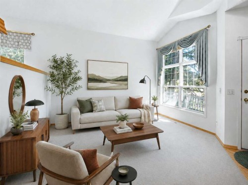 369 Hidden Valley Place Nw, Calgary, AB - Indoor Photo Showing Living Room