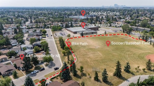 44 Templehill Drive Ne, Calgary, AB - Outdoor With View