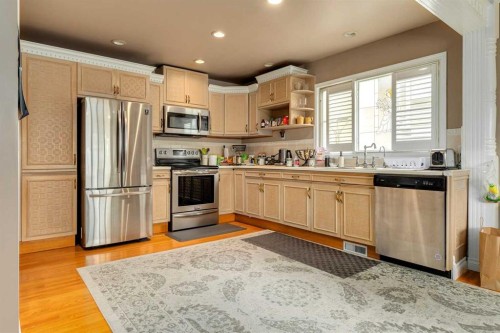 783 Lake Twintree Crescent Se, Calgary, AB - Indoor Photo Showing Kitchen With Double Sink