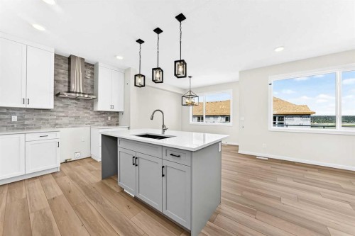 135 Mallard Heath Se, Calgary, AB - Indoor Photo Showing Kitchen With Upgraded Kitchen