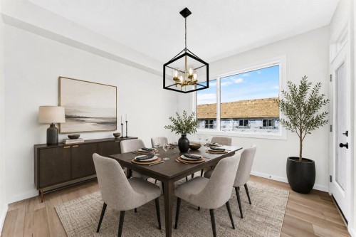 135 Mallard Heath Se, Calgary, AB - Indoor Photo Showing Dining Room