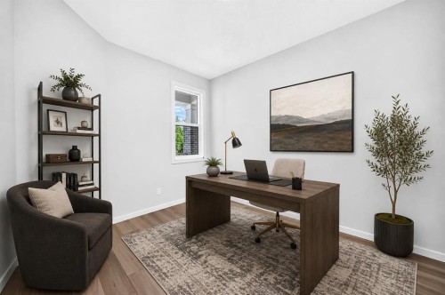 135 Mallard Heath Se, Calgary, AB - Indoor Photo Showing Office
