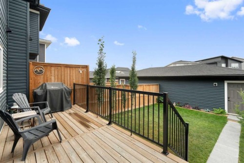 49 River Heights Drive, Cochrane, AB - Outdoor With Deck Patio Veranda With Exterior