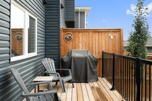 49 River Heights Drive, Cochrane, AB - Outdoor With Deck Patio Veranda With Exterior
