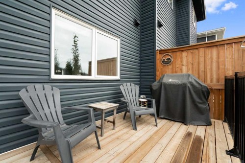 49 River Heights Drive, Cochrane, AB - Outdoor With Deck Patio Veranda With Exterior