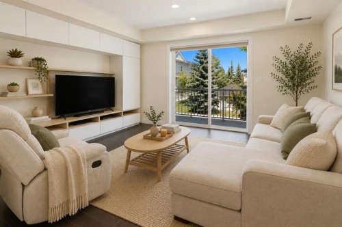 12 Chaparral Ridge Park Se, Calgary, AB - Indoor Photo Showing Living Room