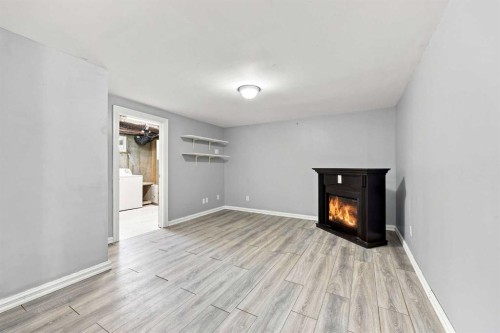 542 Regal Park Ne, Calgary, AB - Indoor With Fireplace