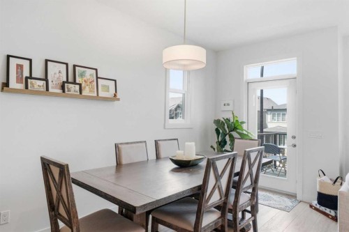 31 Seton Row Se, Calgary, AB - Indoor Photo Showing Dining Room