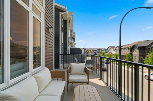 31 Seton Row Se, Calgary, AB - Outdoor With Balcony With Exterior