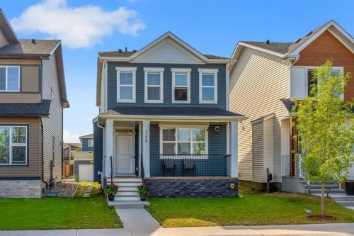 143 Dawson Harbour Hill, Chestermere, AB - Outdoor With Deck Patio Veranda With Facade
