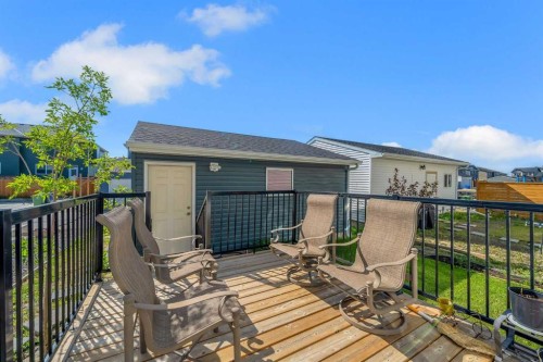 143 Dawson Harbour Hill, Chestermere, AB - Outdoor With Deck Patio Veranda With Exterior