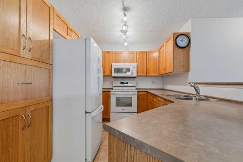 7207-304 Mackenzie Way Sw, Airdrie, AB - Indoor Photo Showing Kitchen With Double Sink