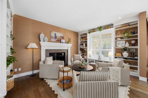 238 Mountainview Drive, Okotoks, AB - Indoor With Fireplace