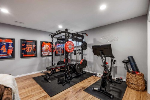 5 Copperpond Link Se, Calgary, AB - Indoor Photo Showing Gym Room