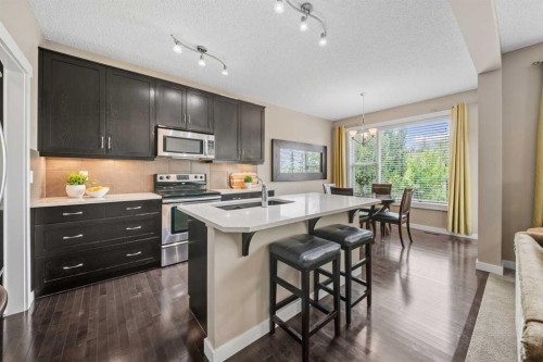 4728 Elgin Avenue Se, Calgary, AB - Indoor Photo Showing Kitchen With Stainless Steel Kitchen With Double Sink With Upgraded Kitchen