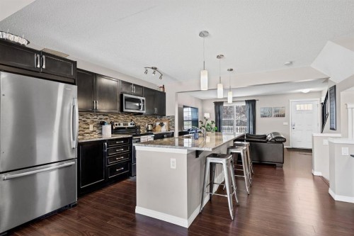 54 Autumn View Se, Calgary, AB - Indoor Photo Showing Kitchen With Stainless Steel Kitchen With Upgraded Kitchen
