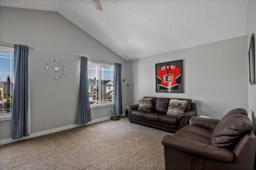58 Copperstone Close Se, Calgary, AB - Indoor Photo Showing Living Room