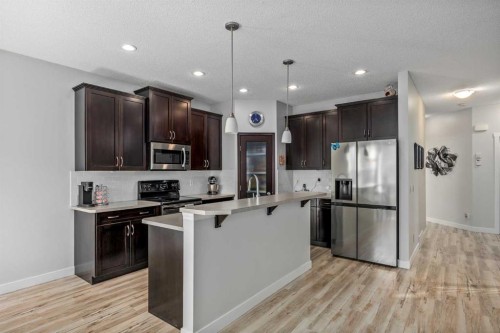 58 Copperstone Close Se, Calgary, AB - Indoor Photo Showing Kitchen With Upgraded Kitchen