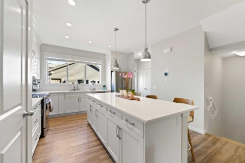 79 Legacy Glen Row Se, Calgary, AB - Indoor Photo Showing Kitchen With Stainless Steel Kitchen With Upgraded Kitchen