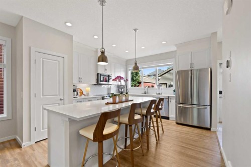 79 Legacy Glen Row Se, Calgary, AB - Indoor Photo Showing Kitchen With Upgraded Kitchen