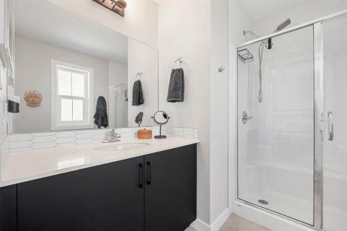 102 Midgrove Sw, Airdrie, AB - Indoor Photo Showing Bathroom