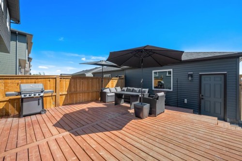 102 Midgrove Sw, Airdrie, AB - Outdoor With Deck Patio Veranda With Exterior