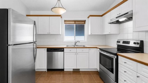 247 Taracove Estate Drive Ne, Calgary, AB - Indoor Photo Showing Kitchen With Double Sink
