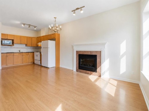 317-333 Riverfront Avenue Se, Calgary, AB - Indoor With Fireplace