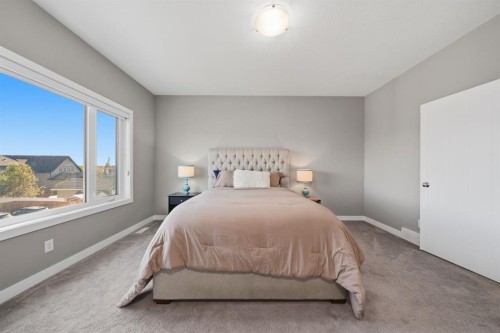 2632 Ravenslea Gardens Se, Airdrie, AB - Indoor Photo Showing Bedroom