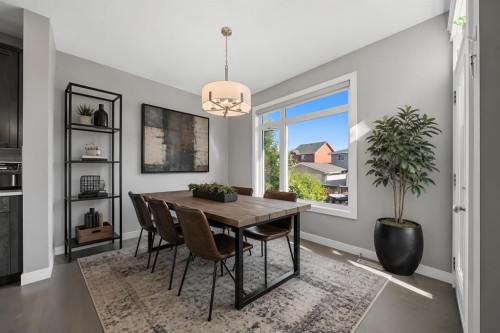 2632 Ravenslea Gardens Se, Airdrie, AB - Indoor Photo Showing Dining Room