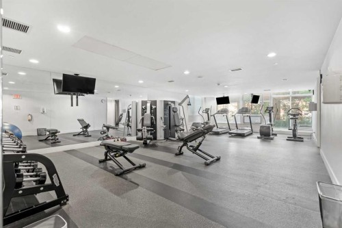701-626 14 Avenue Sw, Calgary, AB - Indoor Photo Showing Gym Room