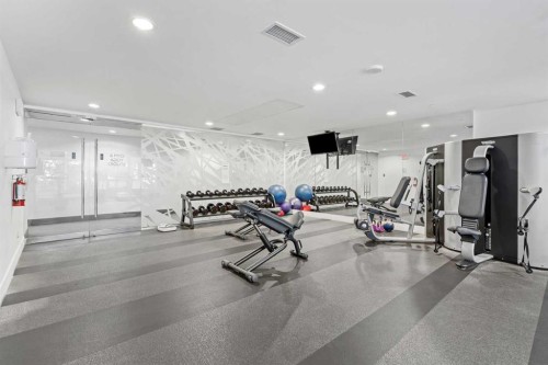 701-626 14 Avenue Sw, Calgary, AB - Indoor Photo Showing Gym Room