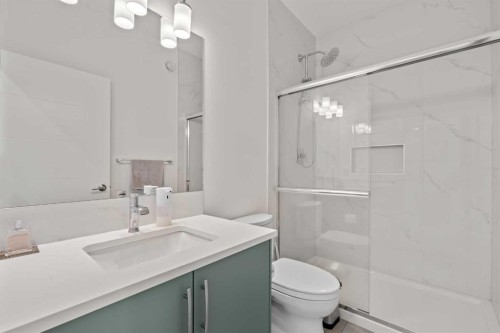 195 Setonstone Landing Se, Calgary, AB - Indoor Photo Showing Bathroom