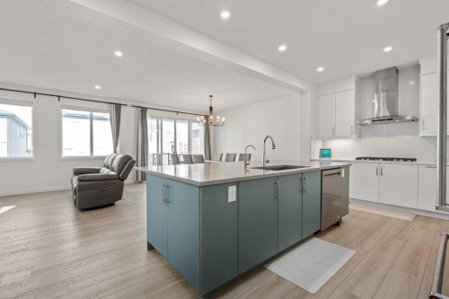 195 Setonstone Landing Se, Calgary, AB - Indoor Photo Showing Kitchen With Upgraded Kitchen